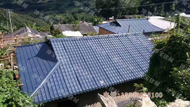 蓋上合成樹脂瓦,房屋美了安全指數更高了!