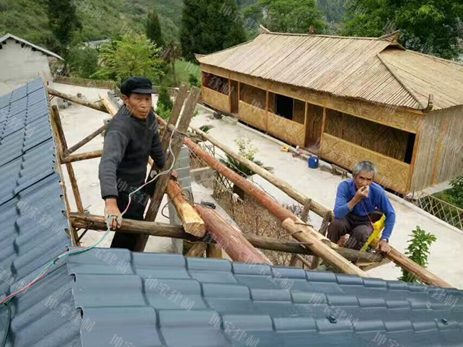 樹脂瓦安裝就這么簡單,大爺都能施工,你還擔心啥?