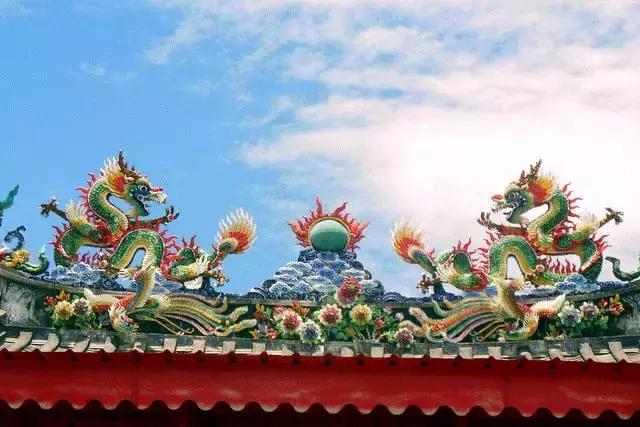 潮州嵌瓷,屋頂生花