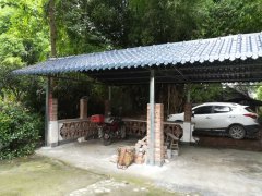 樹脂瓦停車雨棚結構效果圖