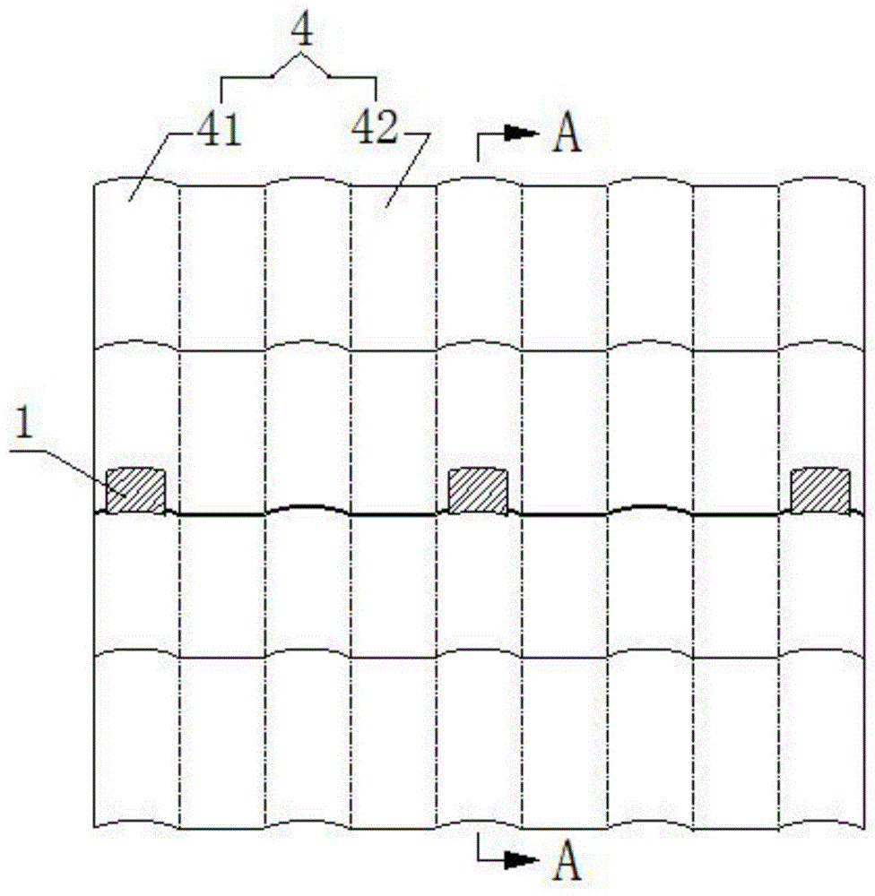 合成樹脂瓦快速安裝結構的制作方法